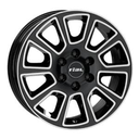 RIAL TRANSPORTER 2 DIAMOND-BLACK FRONTPOLISHED 7x17 7/17 ET50 CB84.1