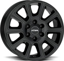 RIAL TRANSPORTER 2 DIAM BLACK 7.5x18 6/139.7 ET47 CB93.1