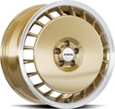 RONAL R50 AERO RACING GOLD RIM LIP CUT 8x18 5/120 ET50 CB65