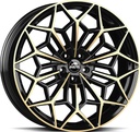 GMP A105 PIANO BLACK CHAMPAGNE 9.5x22 5/130 ET54 CB71.6