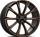 GMP TOTALE SATIN BLACK BRONZE ORANGE 9.5x22 5/108 ET38 CB63.4