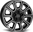 RIAL TRANSPORTER 2 DIAM BLACK POL 6.5x16 5/112 ET52 CB66.6