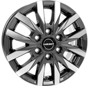 BORBET CW6 MISTRAL ANTHRACITE GLOSSY POLISHED 6.5x16 5/16 ET62 CB84.1