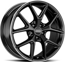 RONAL R75 JET BLACK MATT RIM LIP CUT 8x18 5/108 ET45 CB76